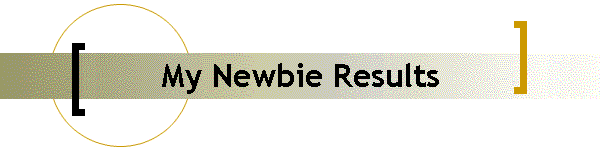 My Newbie Results