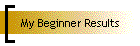 My Beginner Results