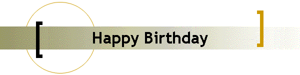Happy Birthday