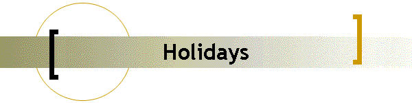 Holidays